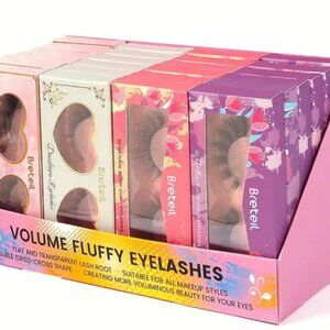 24 Pairs Fake Eyelashes, Packaged In A Gift Box, Natural Wispy Eyelashes